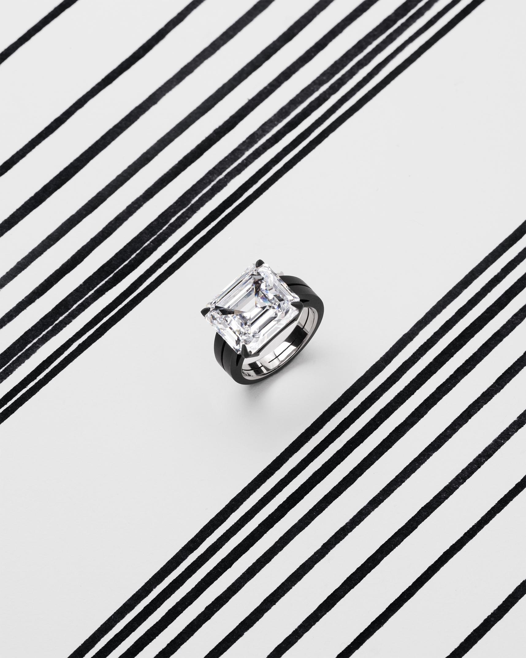 Hemmerle earrings, aquamarines, aluminium, white gold
